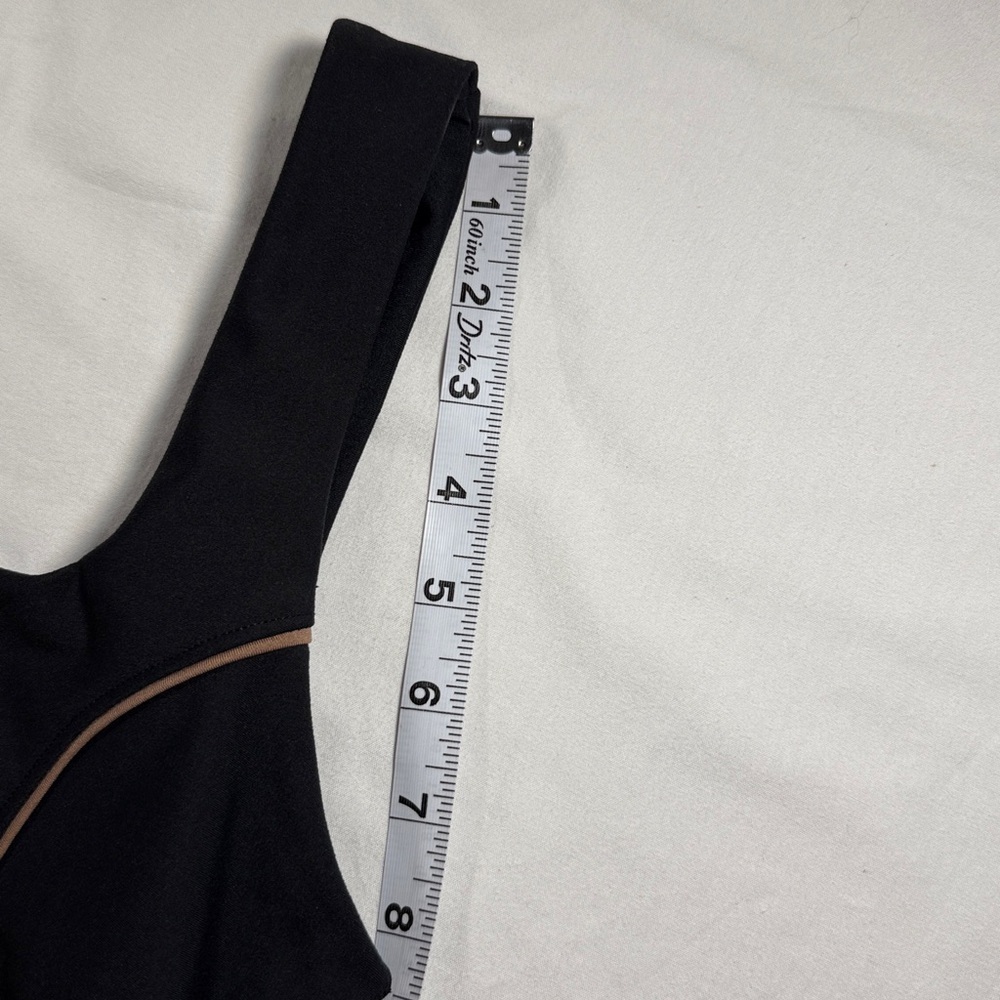 YPB Black Crop Top with Tan Accents - Picture 5 of 6